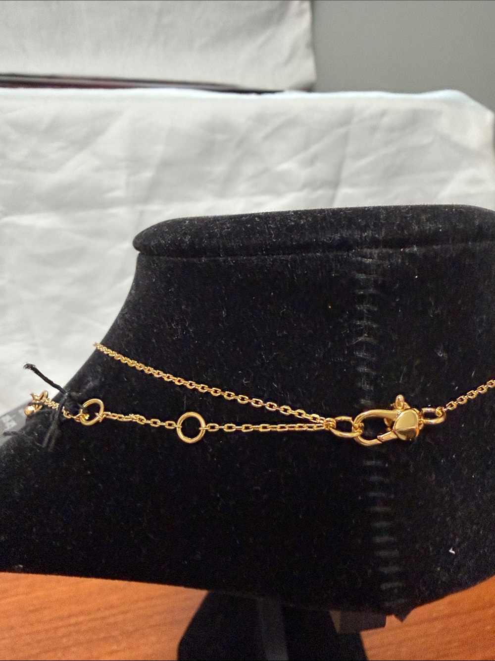 kate spade Gold-Tone Martini Glass Pendant Necklace with Crystal Accents - Picture 4 of 5